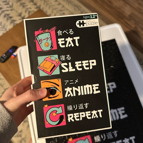 Anime Eat Sleep Repeat Puzzle - Picture 5 of 9